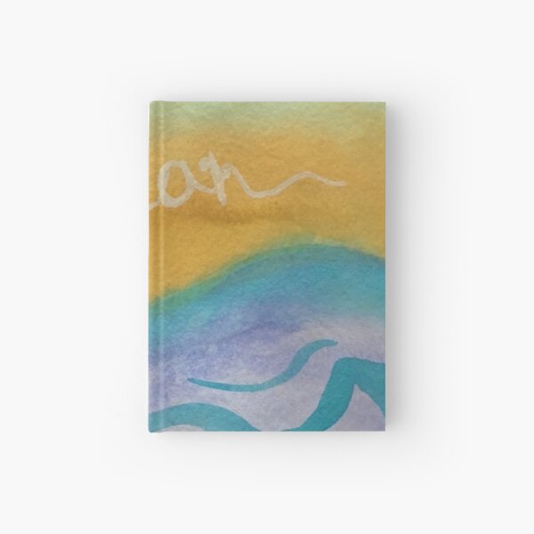 Ocean art journal page Hardcover Journal
