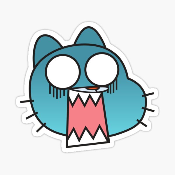 Running Gumball Watterson Sticker - Sticker Mania