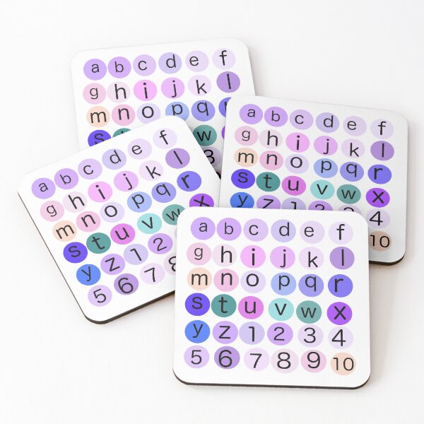 Item preview, Letters and Numbers designed and sold by Thedisc0panda.