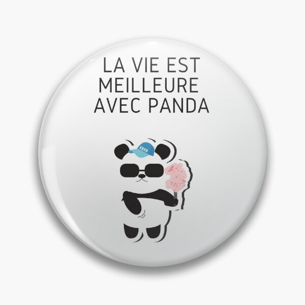 Item preview, The life is better with Panda in French designed and sold by EnlightParis.