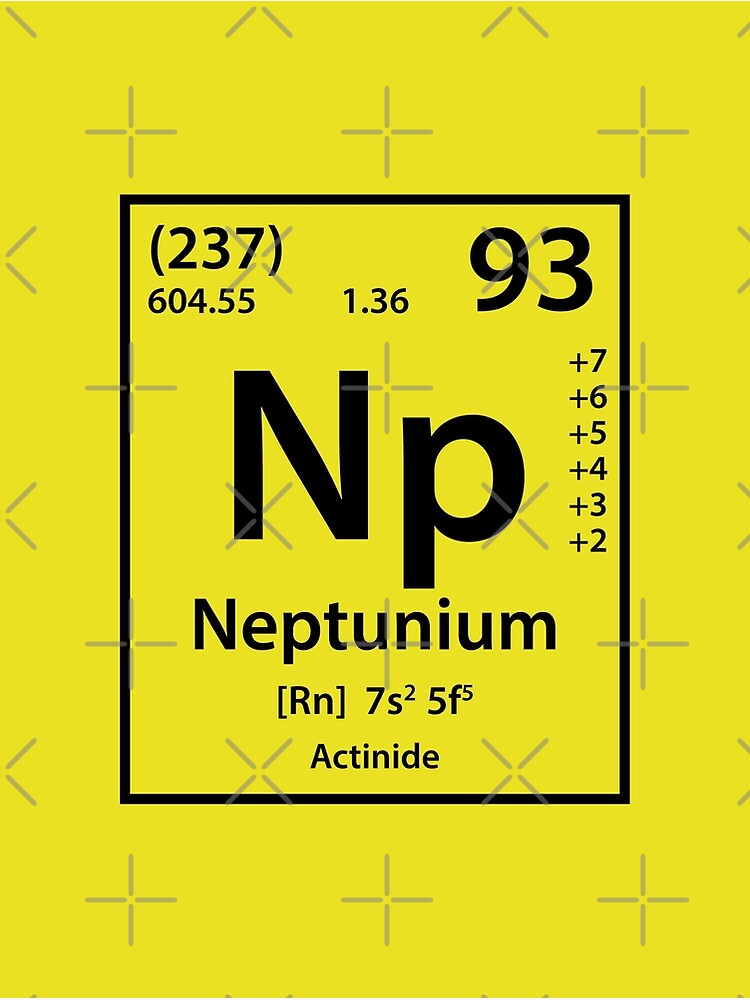 Disover Neptunium Element (black) Premium Matte Vertical Poster