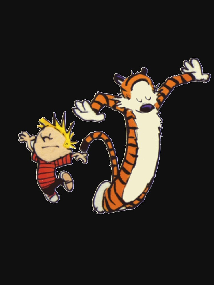 Lustiger Fliegender Calvin Und Hobbes Classic T-Shirt