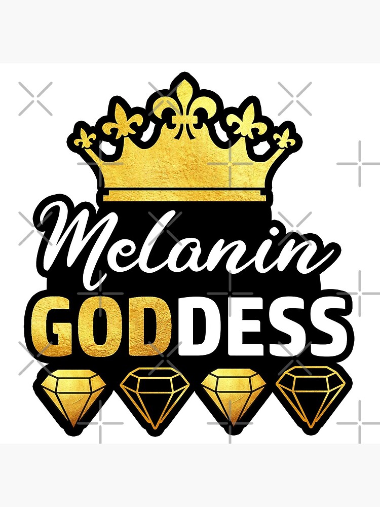 Melanin Goddess (Gold) Art Print