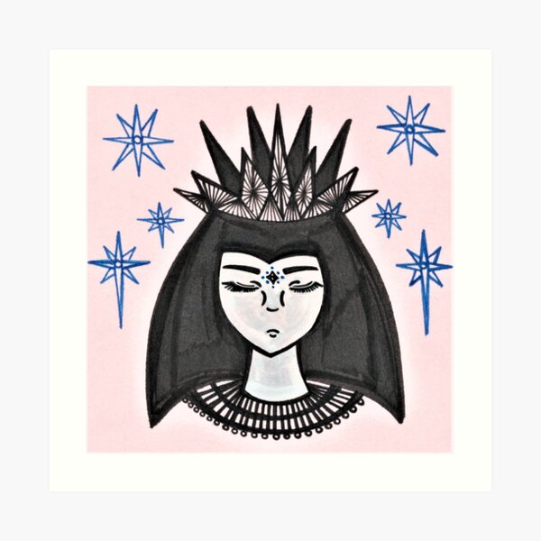 Snow White And The Seven Stars Art Print