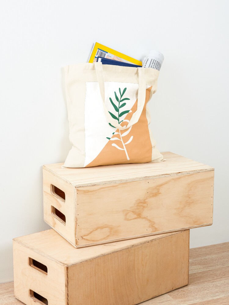 Alternate view of Modern minimal style olive tree branch illustration Tote Bag