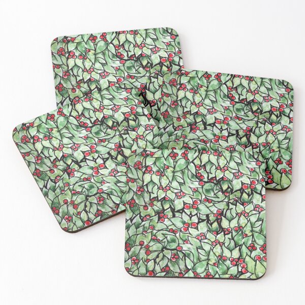Item preview, Festive Christmas holly wreath  designed and sold by FrictionMaxxing.