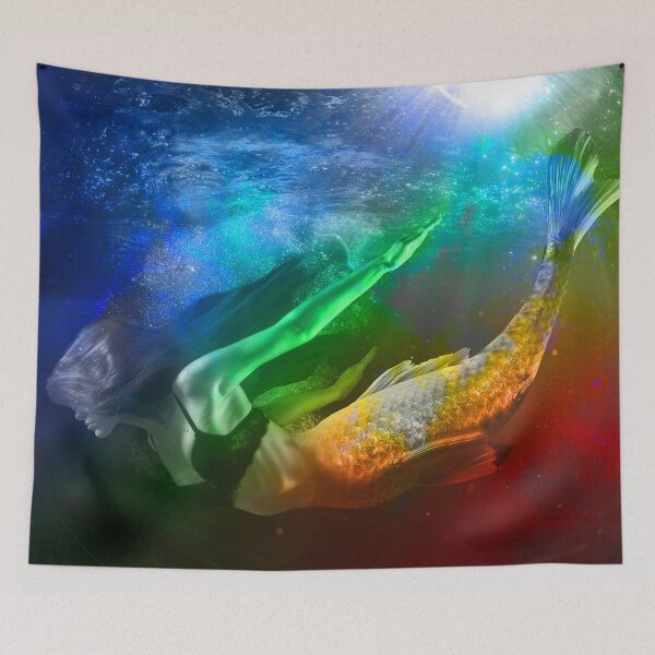 Item preview, MERMAID  GIRL  designed and sold by johnnyssandart.