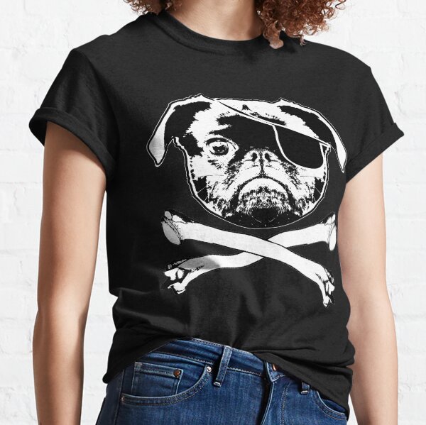 pug with eye patch