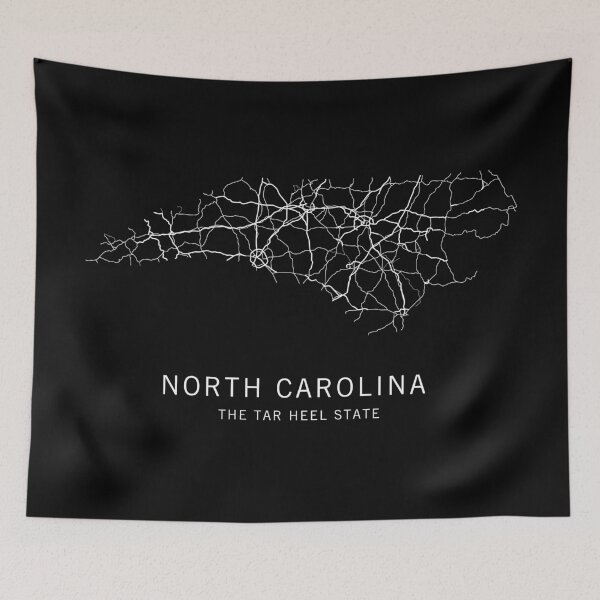 Item preview, North Carolina State Road Map designed and sold by clarkstpress.