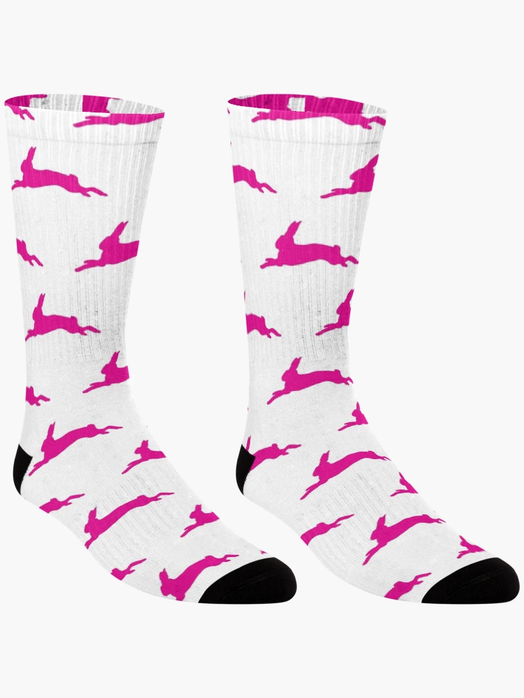 Thumbnail 3 of 5, Socks, Pink Rabbit designed and sold by InterestingImag.