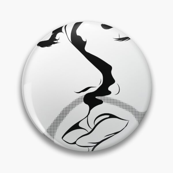 Queer Pop Art French Kiss Pin