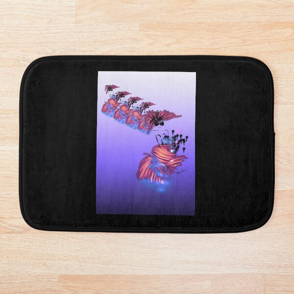 Item preview, Fashion illustration of models in pink, coral and blue, violet background  designed and sold by PetaJaneDesigns.