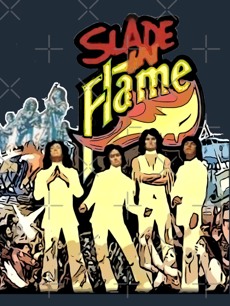 Slade in Flame film poster illustration by Artyteeslondon