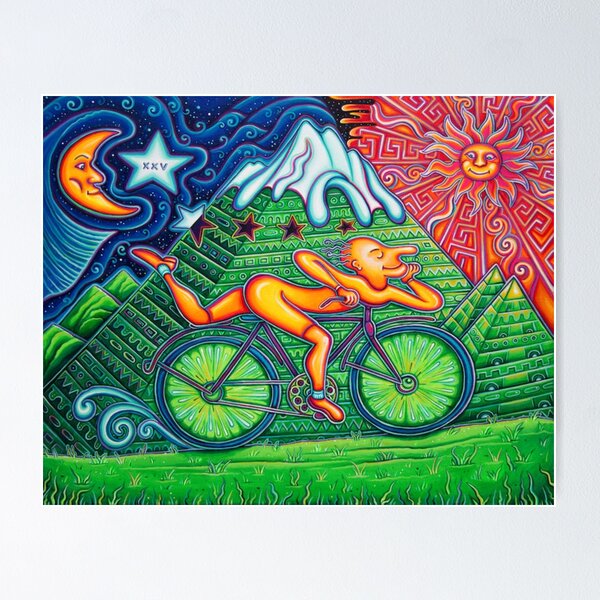 Item preview, Bicycle Day  designed and sold by ZB-Prints.
