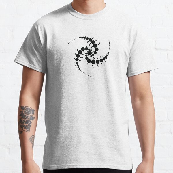 Triple Spiral Crop Circle Classic T-Shirt