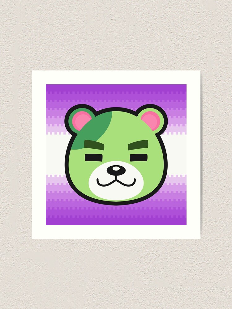 Murphy Animal Crossing Kunstdruck Von Purplepixel Redbubble