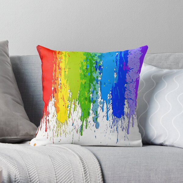 Colour Spilage, Color Spilage Throw Pillow