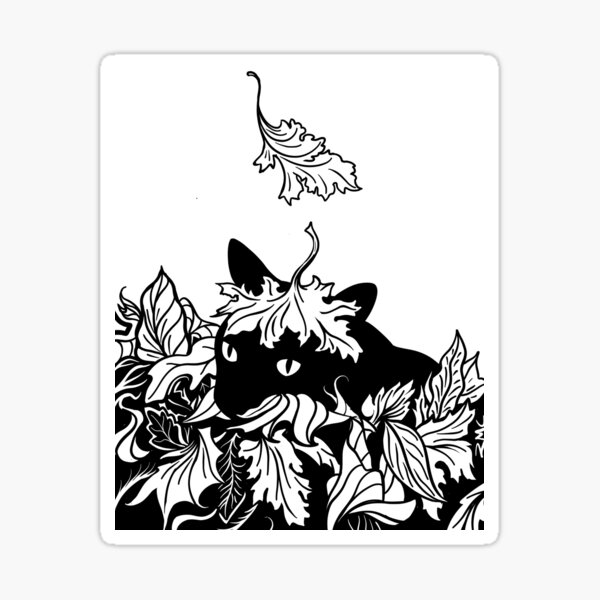 Autumn Cat Sticker