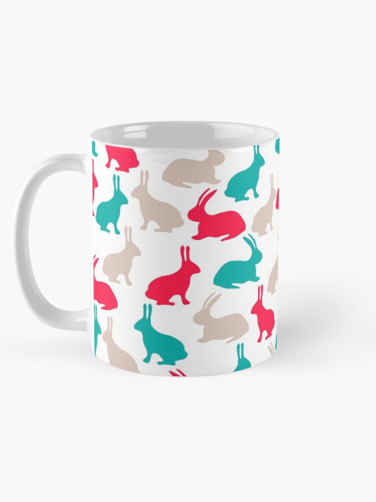 Thumbnail 5 of 6, Coffee Mug, Spring easter rabbits designed and sold by leffka.
