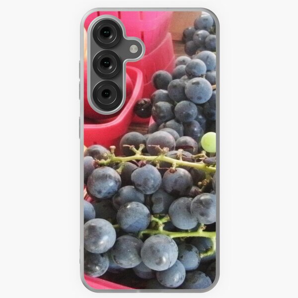 Item preview, Grapes and Peaches, Colorful Fruit by Courtney Hatcher designed and sold by cghatcherart.
