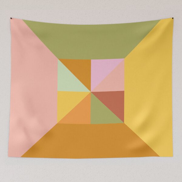Item preview, Contemporary Triangles in Earthy Hues designed and sold by JuneJournal.