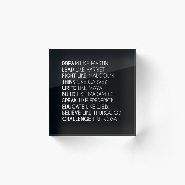 Dream Like Martin Acrylic Block