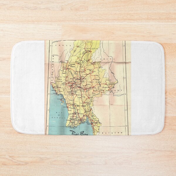 Item preview, Vintage Map of Burma / Myanmar designed and sold by Speckle.