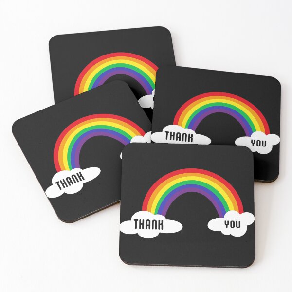 Artikelvorschau, Danke, Regenbogen entworfen und verkauft von JUSTBEELEGANT.