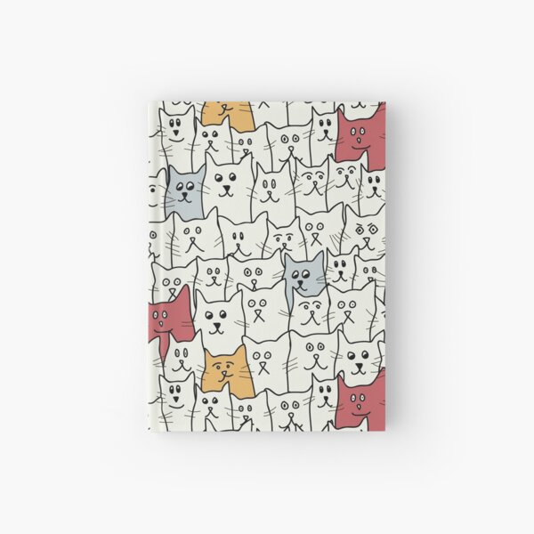 A lot of Funny Cats Hardcover Journal