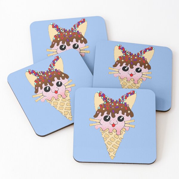 Item preview, Strawberry Cat Ice Cream designed and sold by missmann.