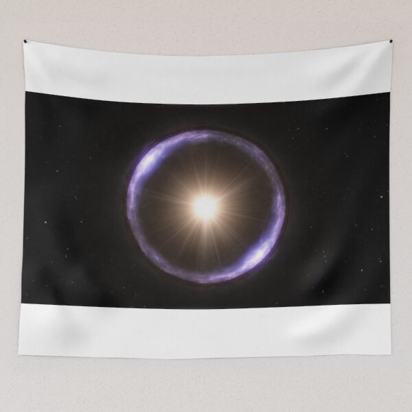 Item preview, Light Bending Einstein Ring Star Physics Astronomy Concept in Space designed and sold by IncrediVFX.