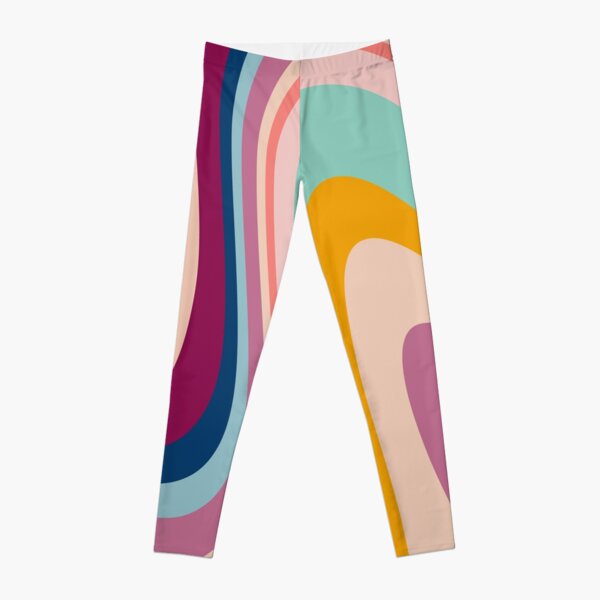 Pastel rainbow abstract Leggings by trajeado14