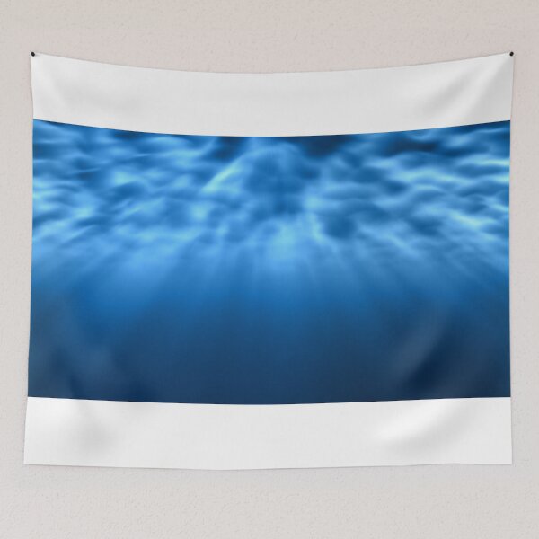 Item preview, Underwater Light Rays Shine Bright Underneath Rippling Ocean Waves designed and sold by IncrediVFX.