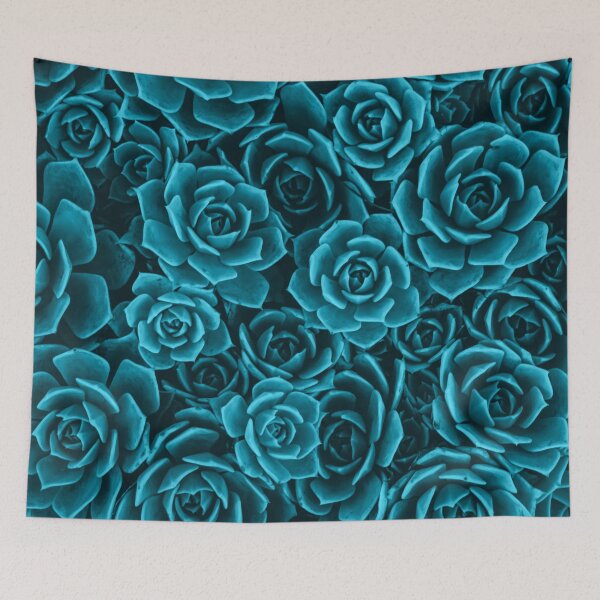 Item preview, Succulent Plants Pattern in Blue designed and sold by thesnowwhyte.
