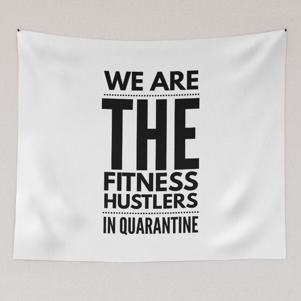 Item preview, WE ARE THE FITNESS HUSTLERS IN QUARANTINE - corona design designed and sold by junaid ali.