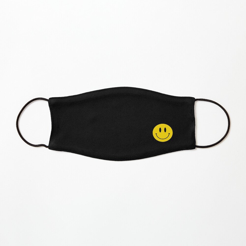 Small | Happy Face | Black | Smiley | Mask