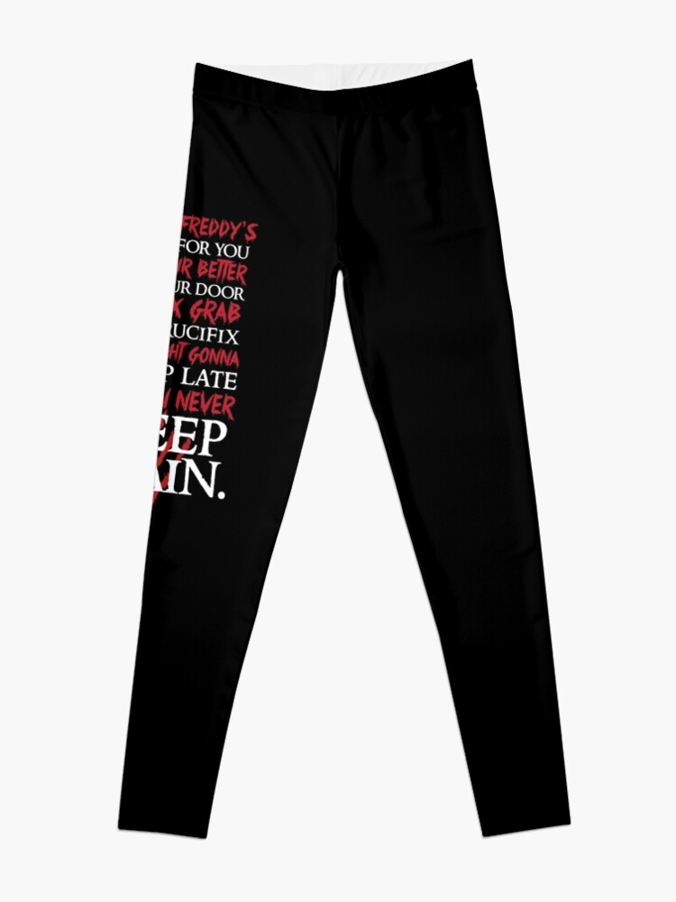 Alternate view of 1, 2 Freddy's Coming For You... Leggings