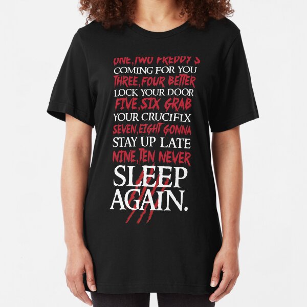 1, 2 Freddy's Coming For You... Slim Fit T-Shirt
