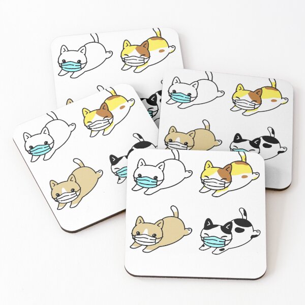 Item preview, Happy Cat Face Mask, Cute Pet Kitten Lovers Gift designed and sold by Twitties-.