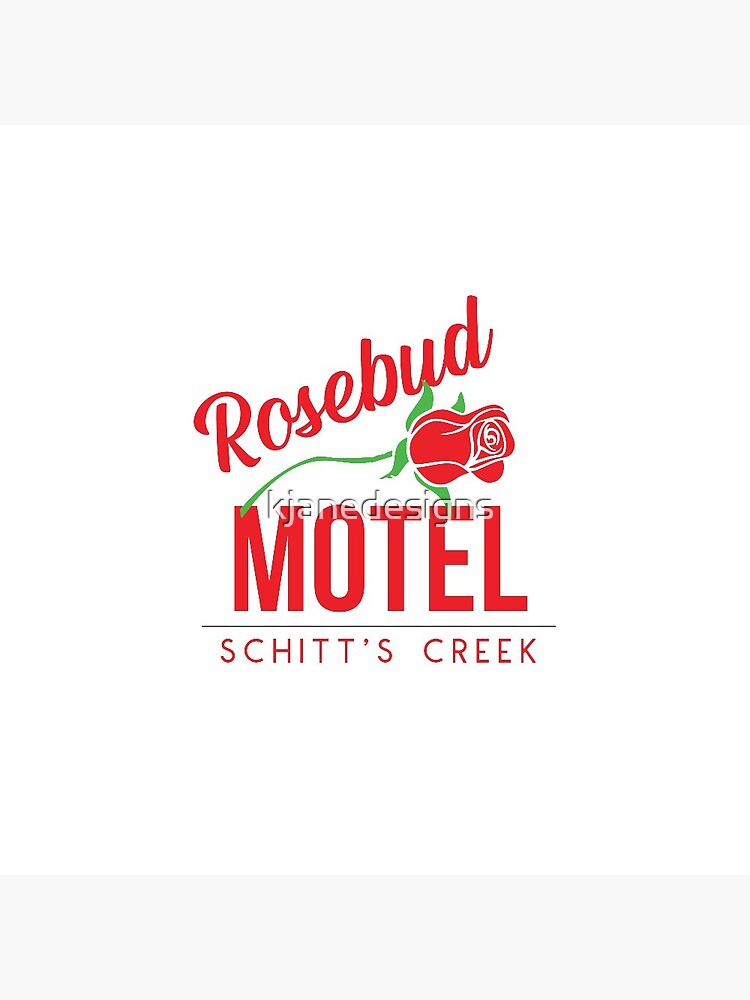 "Rosebud Motel" Pin for Sale by kjanedesigns Redbubble