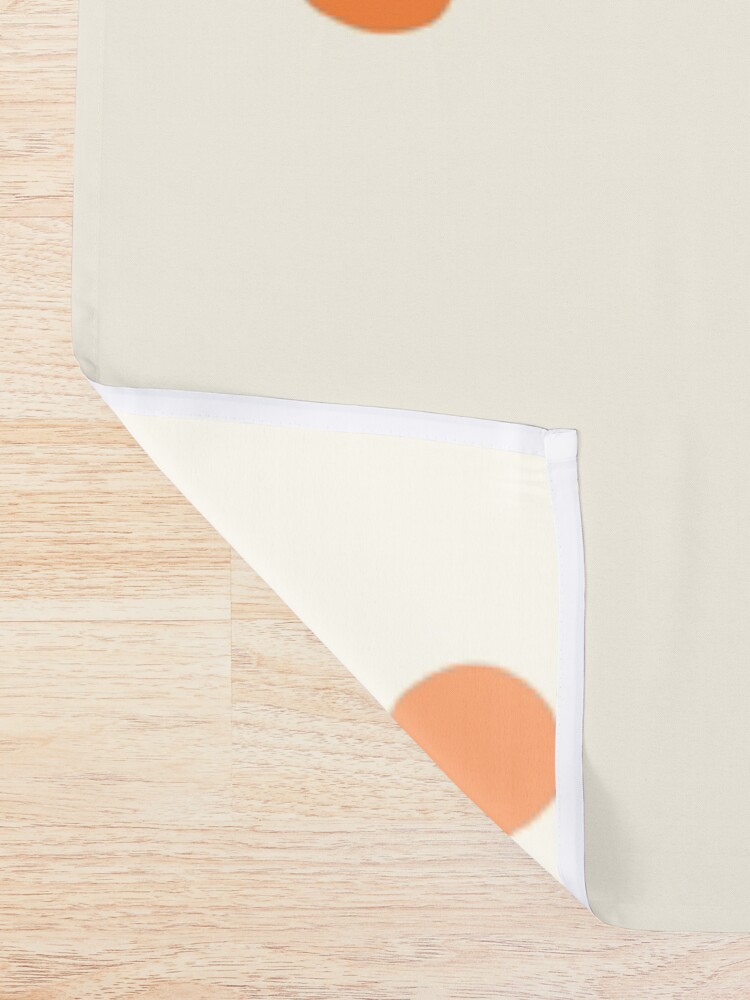 Alternate view of little oranges pattern Shower Curtain