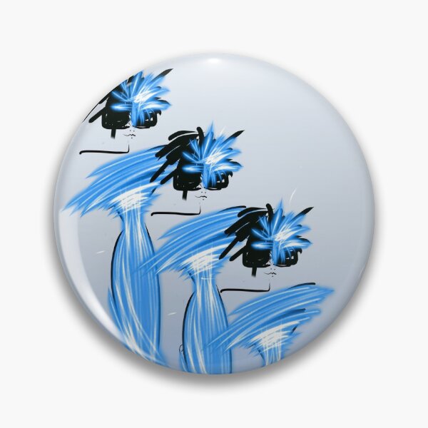 Item preview, Fashion illustration of models in cornflower blue, ice blue background designed and sold by PetaJaneDesigns.
