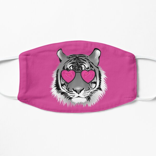 Hot Pink Tiger Flat Mask