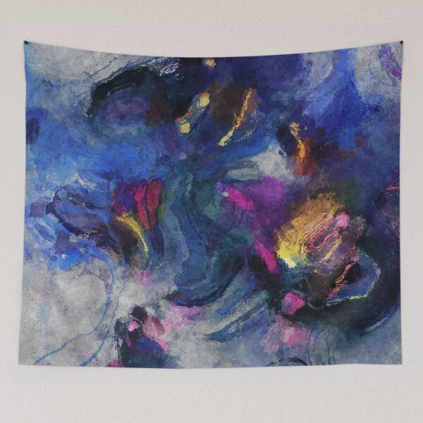 Item preview, Blue and Yellow Minimalist / Abstract Painting designed and sold by A Deniz Akerman.