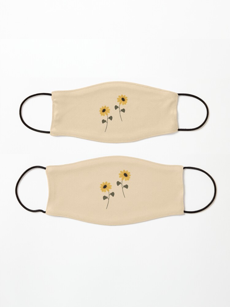 Alternate view of Sunflower aesthetic Mask