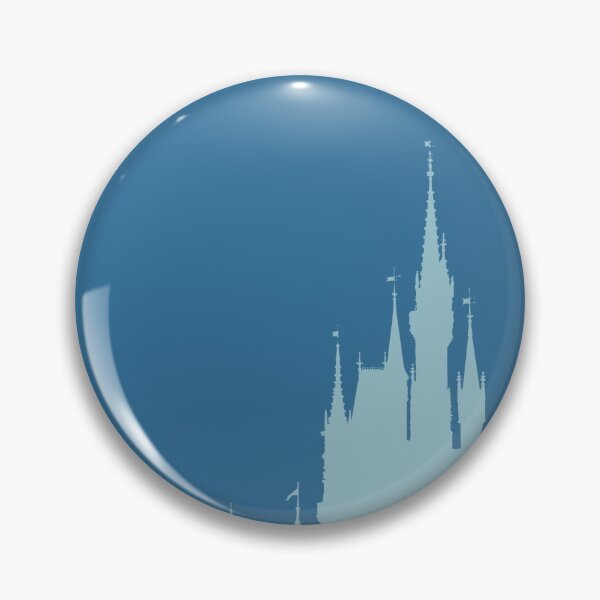 Item preview, Magic Castle Silhouette Blue on Blue designed and sold by FandomTrading.