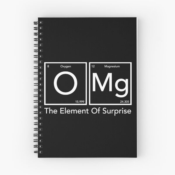 Item preview, OMG the Element of Surprise - Science Humor designed and sold by JukeLox.