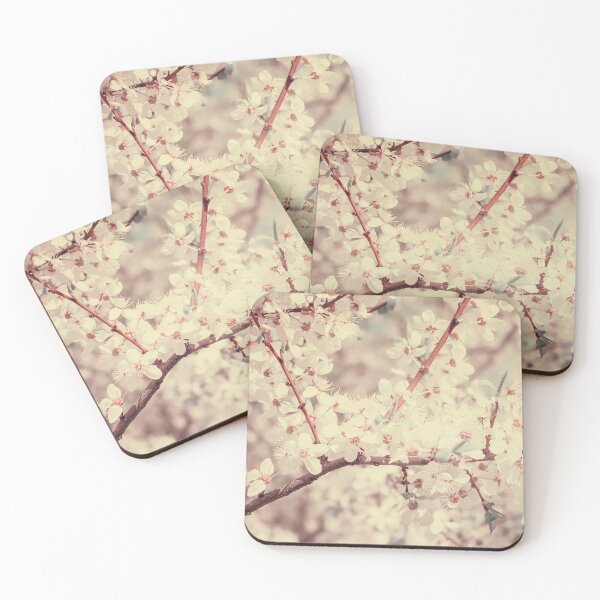 Item preview, White Cherry Plum flowers designed and sold by lena-maximova.