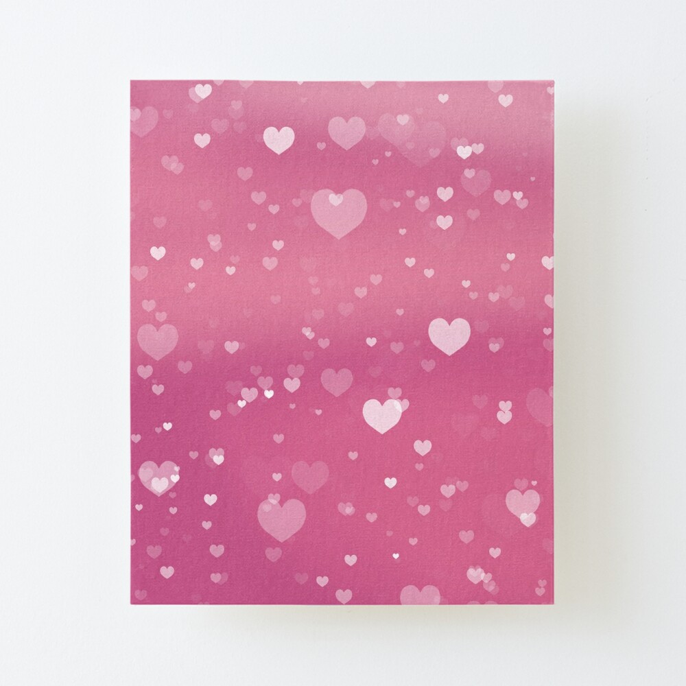 Pink Heart Bubbles Art Board Print By Trajeado14 Redbubble - pink heart makeup roblox