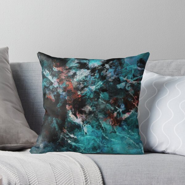 Item preview, Teal Abstract And Modern Painting designed and sold by A Deniz Akerman.